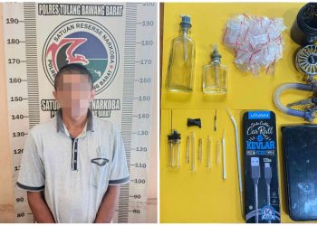 Satresnarkoba Polres Tubaba Amankan Seorang Pria Paruh Baya,Terkait Penyalahgunaan Narkotika