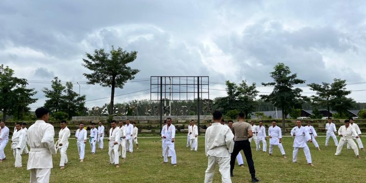 Polres Tubaba Gelar  Latihan Bela diri Polri untuk Usulan Kenaikan Pangkat Periode 1 Juli 2026