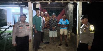 Personil Polsek Tulang Bawang Tengah, Gelar Patroli Siskamling Guna Cegah Gangguan Kamtibmas