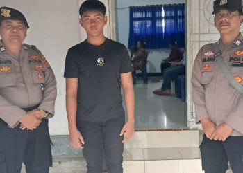 Berikan Rasa Aman saat Ibadah, Personel Polsek Tulang Bawang Tengah Laksanakan Pengamanan Ibadah Gereja