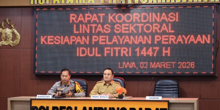 Wakil Bupati Lampung Barat Ikuti Rakor Lintas Sektoral Sambut Perayaan Idul Fitri