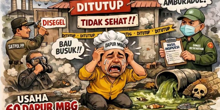 Terjadi Ketidak  Sesuaian Harga Menu,dan Berbagai Permasalahan,60 Dapur SPPG di Lampung di Tutup