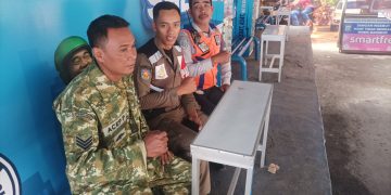Memasuki Puncak Mudik, Jajaran Kodim 0410/KBL Bersama Unsur Gabungan Tingkatkan Kewaspadaan di Pos Yan dan Pos Pam
