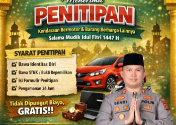 Mudik Aman Keluarga Bahagia, Kapolres Tubaba Imbau Warga yang Mudik Bisa Titip Kendaraan di Kantor Polisi