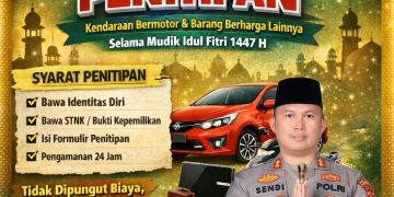 Mudik Aman Keluarga Bahagia, Kapolres Tubaba Imbau Warga yang Mudik Bisa Titip Kendaraan di Kantor Polisi