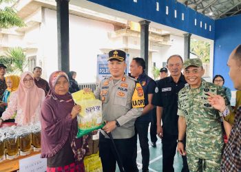 Gerakan Pangan Murah Polri Serentak, Polres Tubaba Hadir Untuk Bantu Masyarakat di Balai Tiyuh Candra Mukti