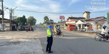 Wujud Pelayanan Prima, Sat lantas Polres Tubaba Laksanakan Pam Rawan Pagi Membantu Kelancaran Masyarakat