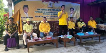 Darlian Pone Buka Muscam PK Partai Golkar Kecamatan Kasui, Dilanjutkan Gerakan Lampung Menanam