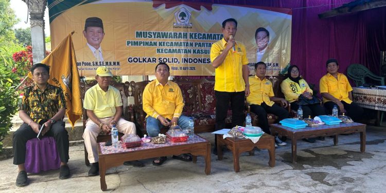 Darlian Pone Buka Muscam PK Partai Golkar Kecamatan Kasui, Dilanjutkan Gerakan Lampung Menanam
