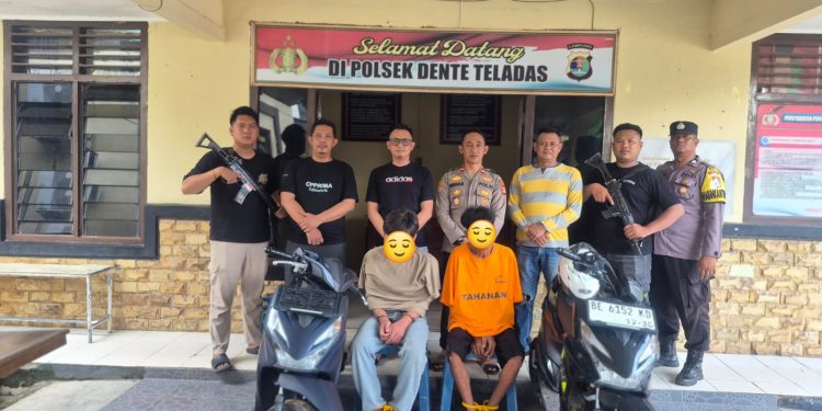 Tekab 308 Polsek Dente Teladas Berhasil Kembali Taklukan Residivis Lintas Kabupaten Komplotan Pencuri Motor di Pt CPB