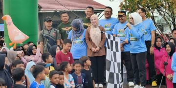 Bupati Waykanan Lepas Langsung Acara Jalan Sehat