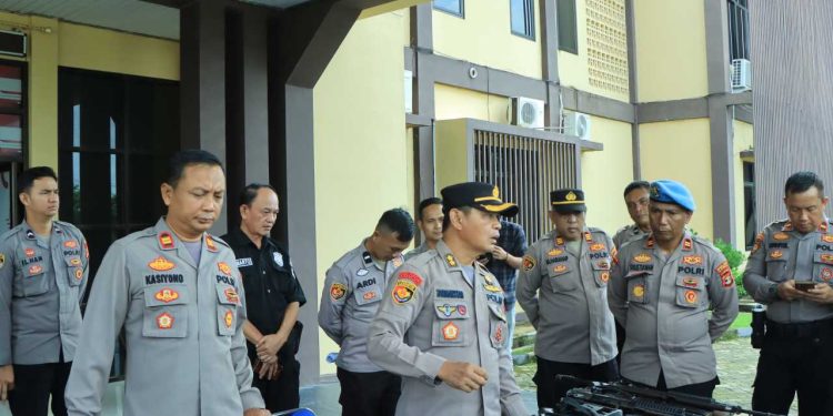Polres Tubaba Laksanakan Pemeriksaan Berkala Senpi Dinas Milik Personel Polres dan Polsek